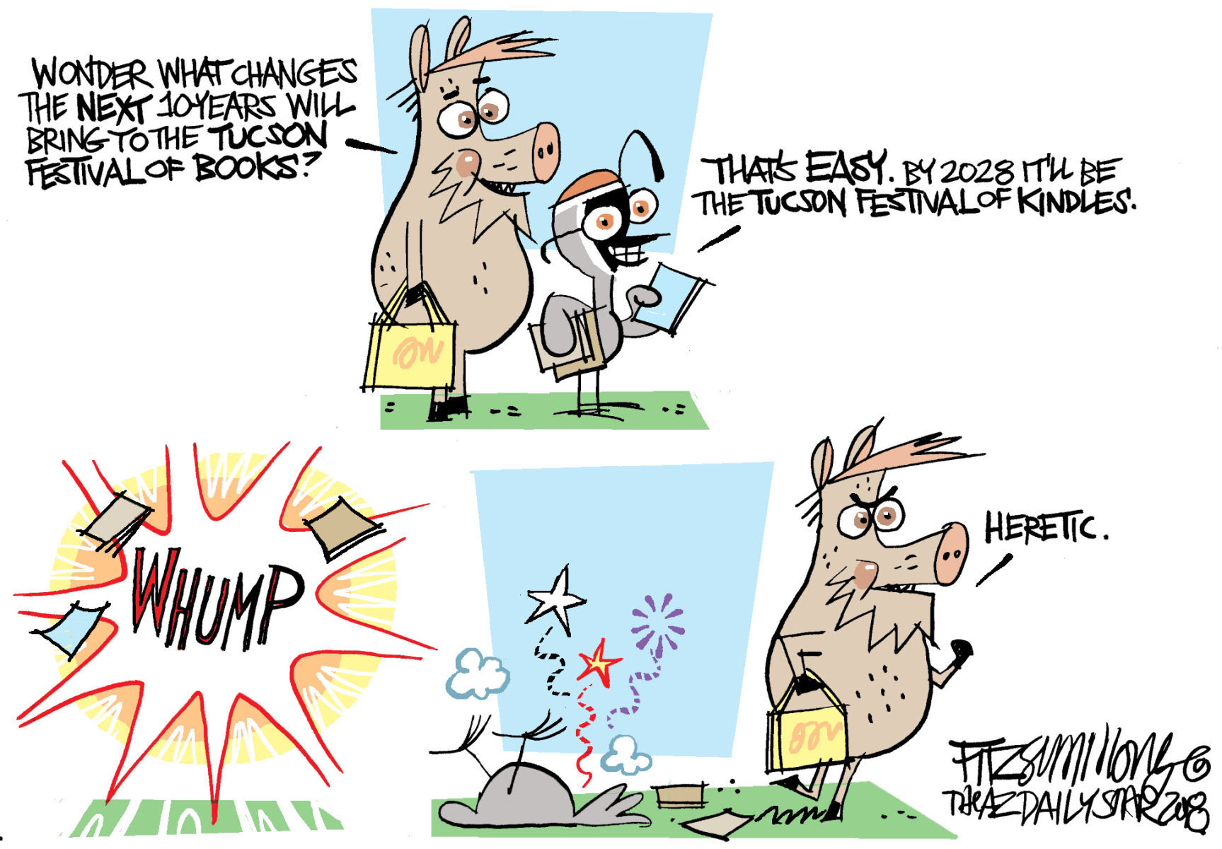 Daily Fitz Cartoon: Book fest